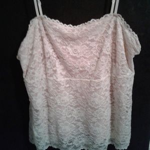 New York & Co cream lace tank